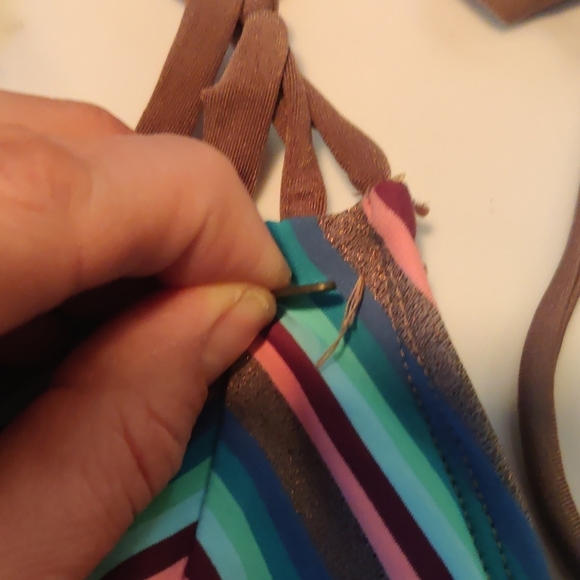 Colorful Striped Bikini - Picture 3 of 6